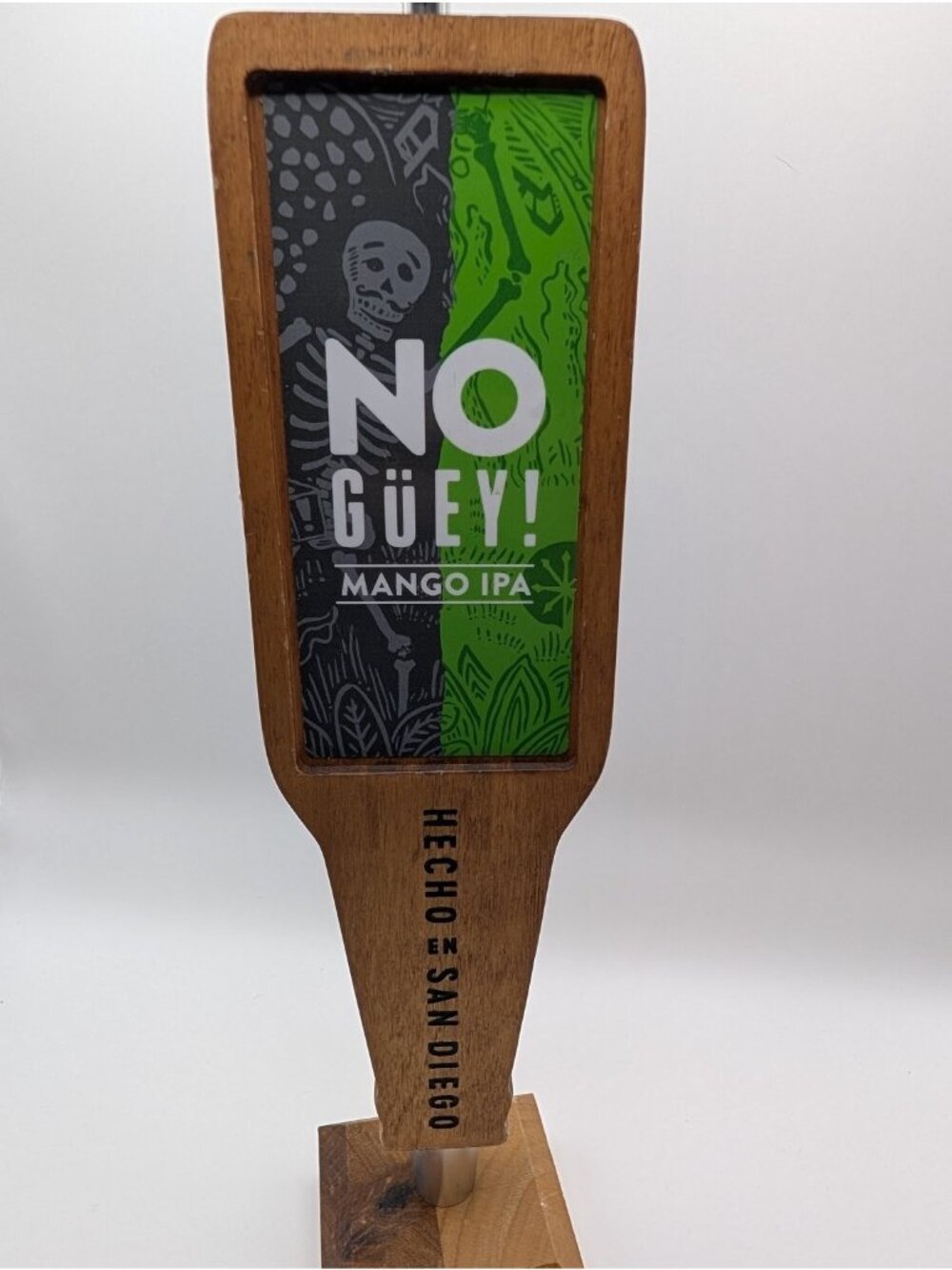 SoundThirteen NO GÜEY! Mango IPA Tap Handle Wood Breweriana Bar Decor - Picture 3 of 6